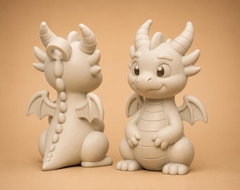 3Dプリント用ベビードラゴンフィギュアSTLファイル、かわいいドラゴン