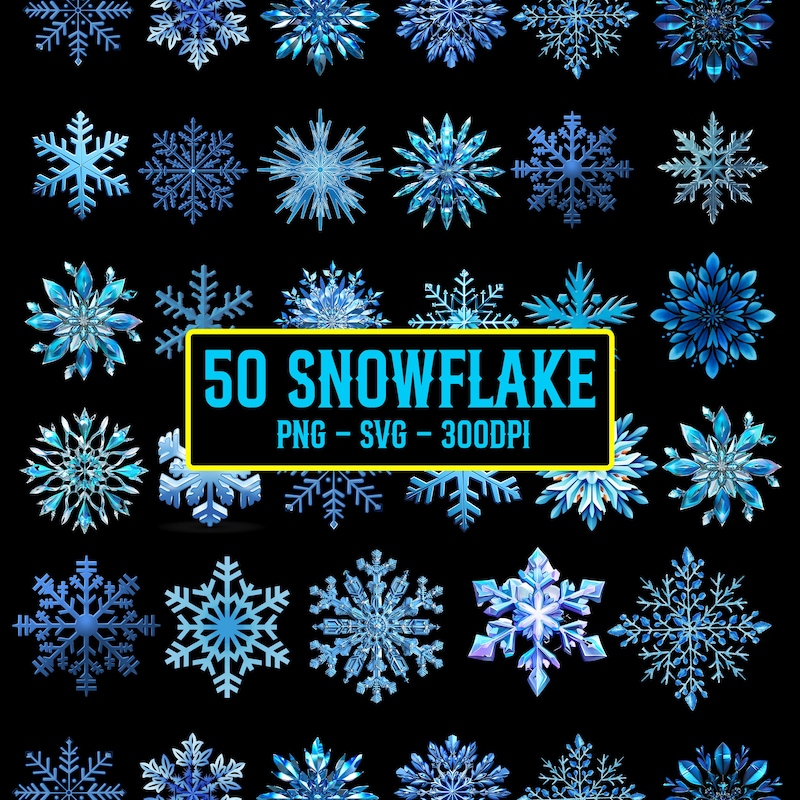 Snowflakes.svg - Etsy