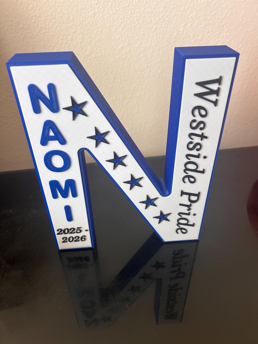 Customizable 3-D Printed Letter - Etsy