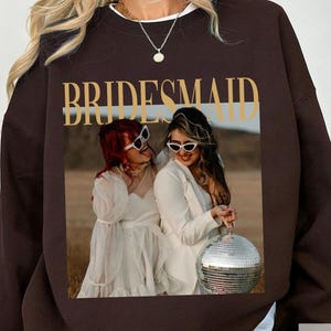 Personalized Bachelorette Shirts, Custom Photo Bridesmaid Shirt, Comfort Colors Bridesmaid Proposal TShirt,Team Bride, Bridal Shower Sweater