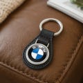 BMW Custom Leather Keychain | Personalized Car Logo Key Ring | Handmade Gift for Him | Auto Key Fob Charm | Father's Day Gift product logo