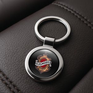 Oldsmobile Custom Metal Keychain | Personalized Car Logo Key Ring | Handmade Gift for Him | Auto Key Fob Charm | Father&#39;s Day Gift