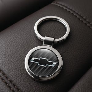 Chevrolet Custom Metal Keychain | Personalized Car Logo Key Ring | Handmade Gift for Him | Auto Key Fob Charm | Father&#39;s Day Gift