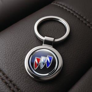 Buick Custom Metal Keychain | Personalized Car Logo Key Ring | Handmade Gift for Him | Auto Key Fob Charm | Father&#39;s Day Gift
