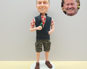 Personalized Bobblehead doll, Handmade Polymer Clay Figurine gift