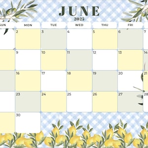 June 2025 Digital Calendar Planner