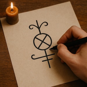 Anpassad Sigildesign • Personlig magisk symbol för manifestation, skydd eller klarhet