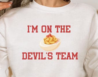 Egg Lover Sweatshirt: Thanksgiving Crewneck, Deviled Eggs Shirt