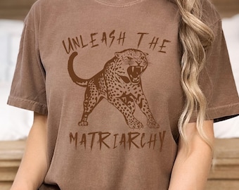 Maglietta femminista "Scatena il matriarcato", maglietta per attivisti anti-patriarcato, regalo per i diritti delle donne