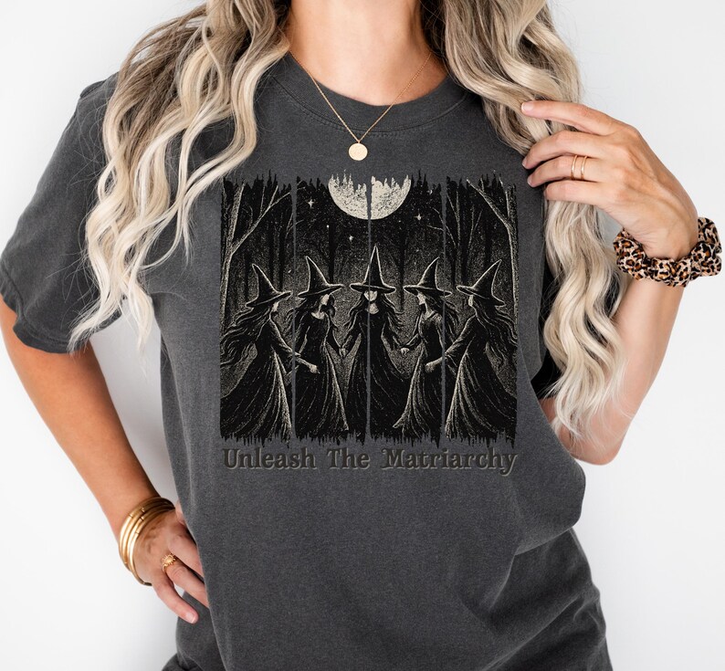 Cadeau de merde de sorcière, chemise féminisme, chemise matriarcat pour l'autonomisation des femmes anti-patriarcat, chemise Girl Power Pro féminisme féminin rage sorcière vibrations image 2