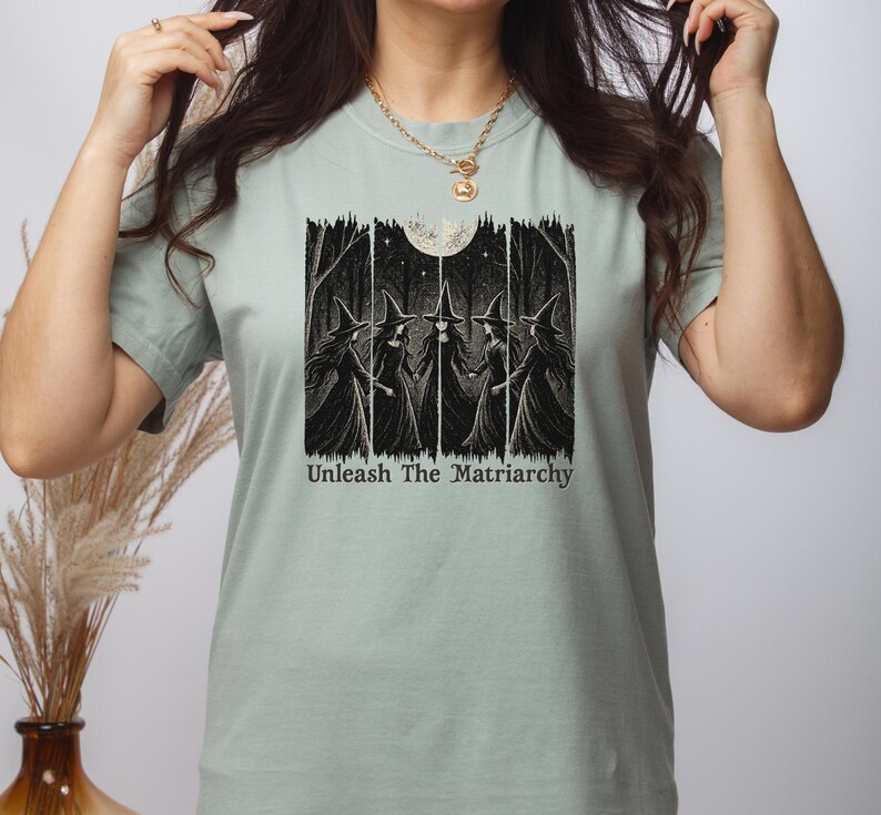 Cadeau de merde de sorcière, chemise féminisme, chemise matriarcat pour l'autonomisation des femmes anti-patriarcat, chemise Girl Power Pro féminisme féminin rage sorcière vibrations image 4