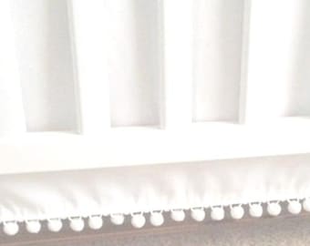pom pom crib skirt