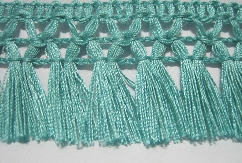 Navy Bed Skirt With Macrame Tassel Fringe Trim Etsy