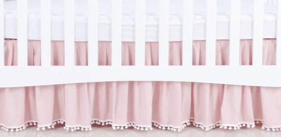 pom pom crib skirt