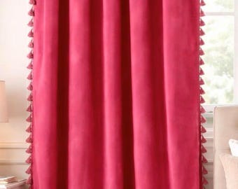 Tende con nappe in velluto, diverse opzioni di colore