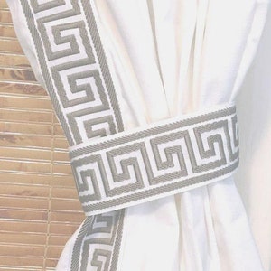 Greek Key Trim Tiebacks