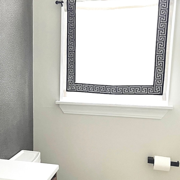 Greek Key Valance Etsy