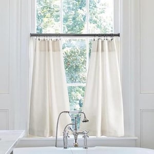 Linnen en katoenen cafégordijnen Keukengordijnen badkamergordijnen Boerderijgordijnen maatopties