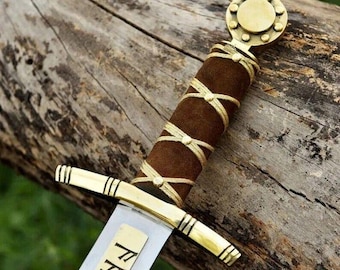 Handmade Excalibur Sword: King Arthur Legend, Stainless Steel Blade
