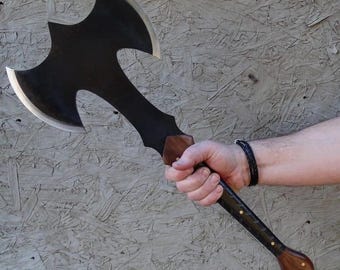 Custom Hand Forged Carbon Steel Viking Axe, Anniversary Gift