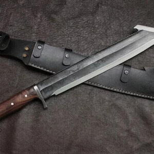Hand-Forged Machete Knife | Camping Knife | Husband Gift | Personalized Gift | Full Tang Knife | Hunting Blade | Survival Machete | Man gift