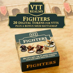 20 VTT-tokens + BATTLEMAP (Fighters)