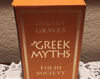the greek myths, 2 volume set by folio society - unread -