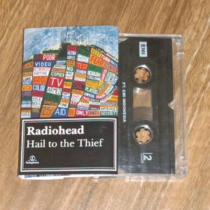 RADIOHEAD hail to the thief cassette tape