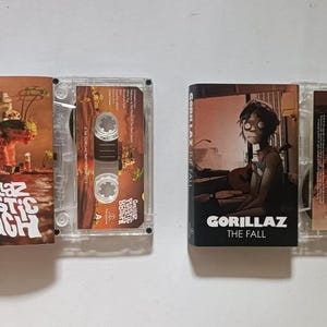 GORILLAZ the fall and plastic beach cassette tape
