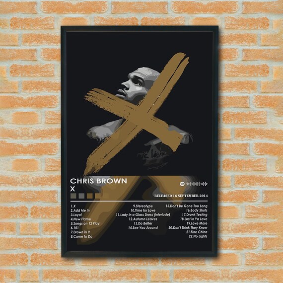 Chris Brown X Album Cover Poster Unframed, Hip Hop R&B Music Wall Art  Print, Album Artwork Collectible, Aesthetic Fan Room Decor, Gift - Etsy  Israel
