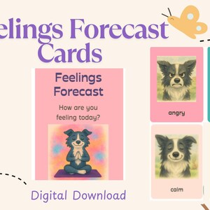 Tarjetas de pronóstico de emociones divertidas para niños