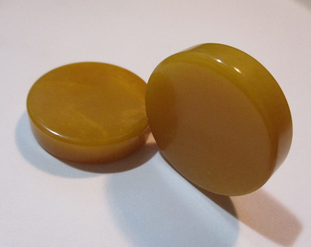 Vintage Carmel Bakelite Disk, Simichrome Tested, Jewelry/necklace ...