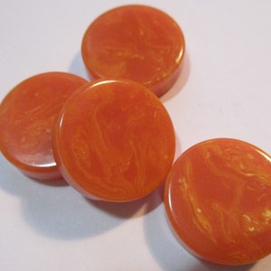 Vintage Coral/Melon Bakelite Disk, Simichrome Tested, Jewelry/Necklace/Earring Component, Round 3/4 Inch, 6mm Thick, No Hole, 1 Pc.