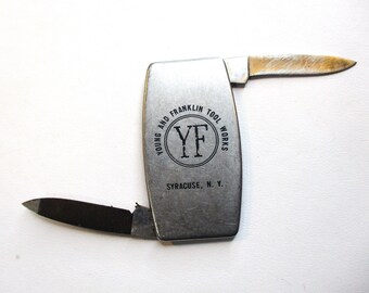 Vintage Zippo Advertising Knife; Young and Franklin Tool