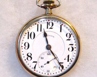 illinois イリノイwashington watch 懐中時計稼動品