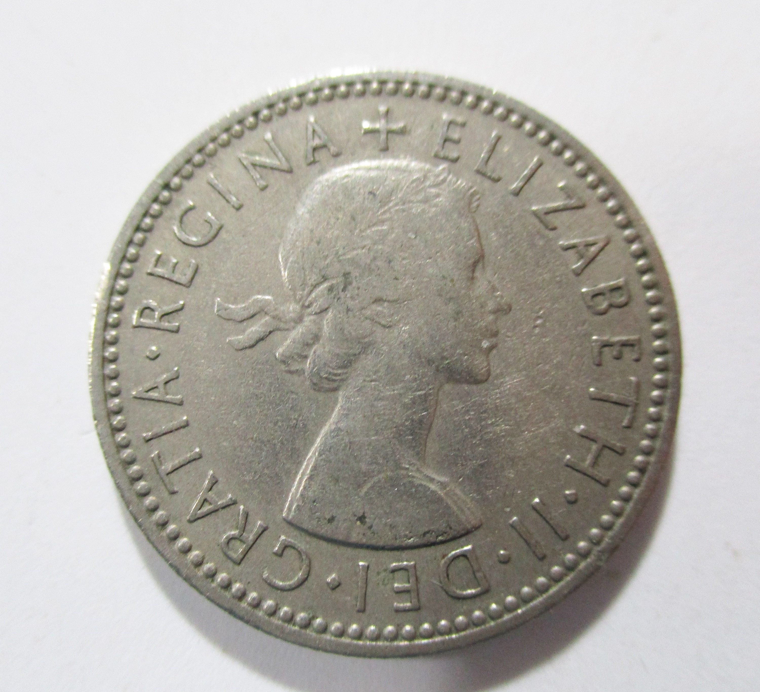 AU53〜AU55級 1963年 イギリス エリザベスⅡ 1シリング 極美品 AU53〜AU55級 1963年 イギリス エリザベスⅡ 1シリング 極美品