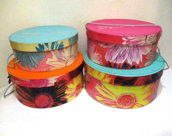 Andy Warhol Collectible Hat Box Vintage Andy Warhol Daisy Hat Box - Orange - Etsy main image 3