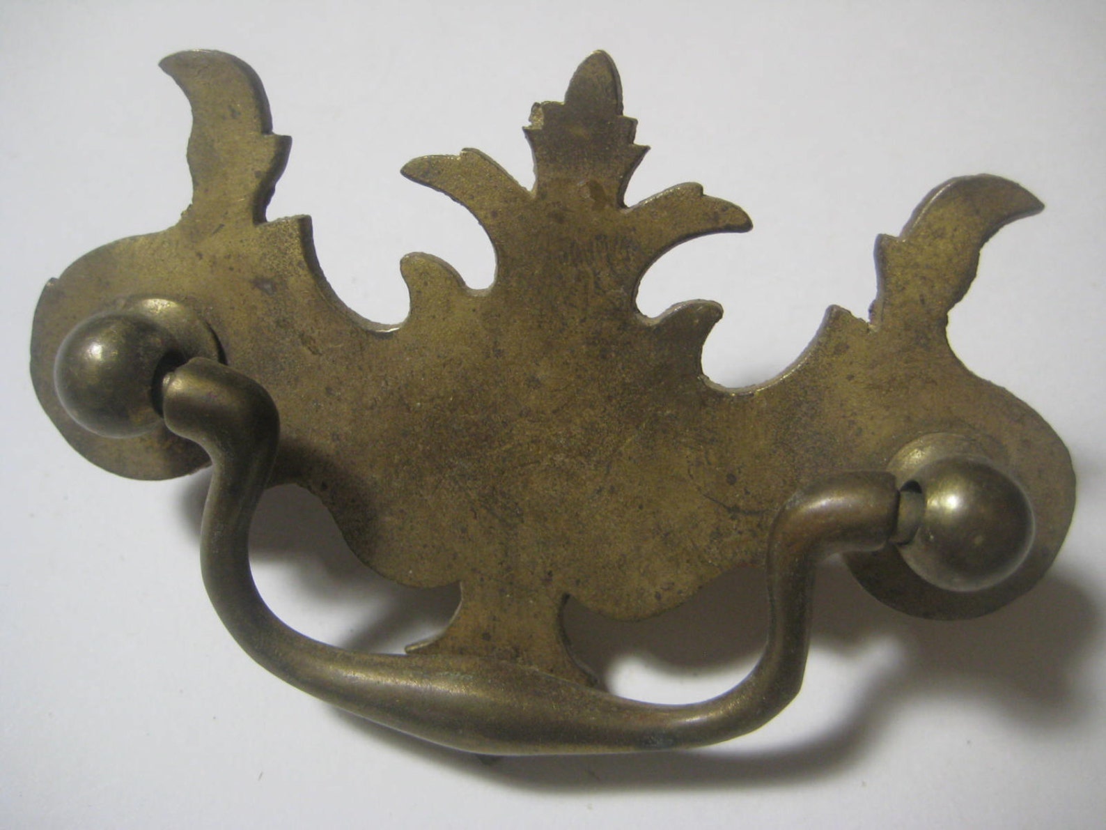 Vintage Drawer Pulls Chippendale Style Heavy Solid Brass Etsy