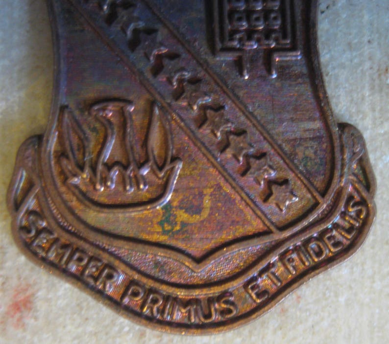 Vintage semper Primus Et Fidelis 240 Regiment Etsy