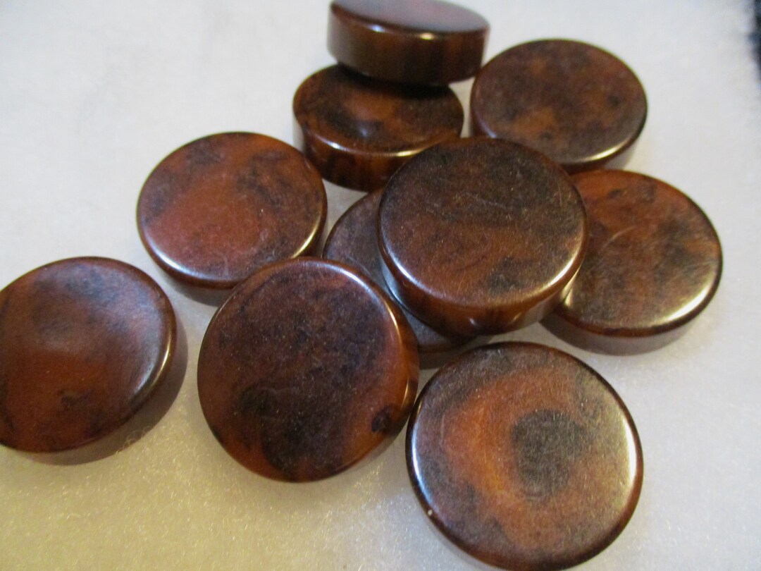 Vintage Brown Bakelite Disk, Simichrome Tested, Jewelry/necklace ...