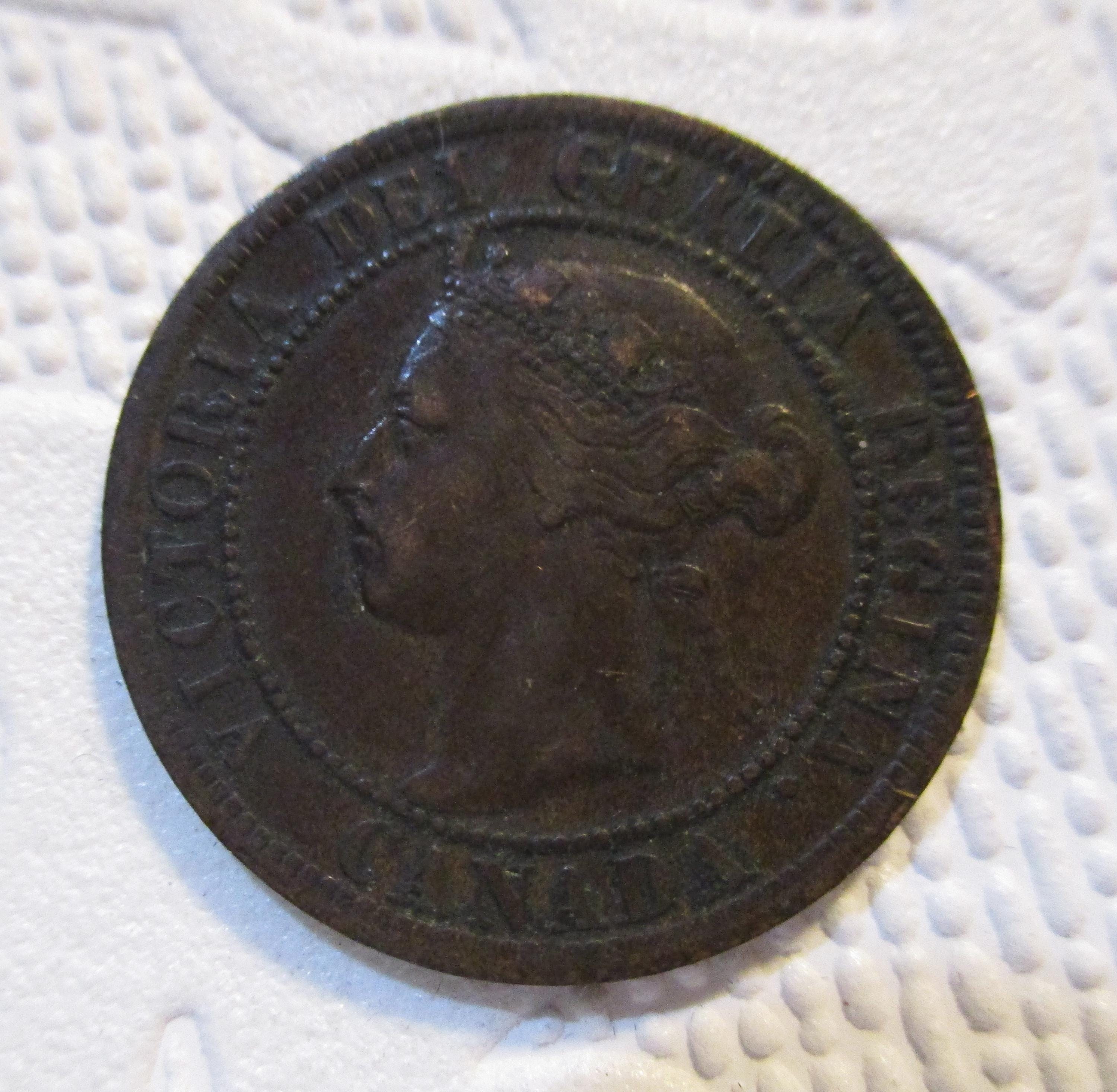カナダ、1895年、大型1セント銅貨 - Etsy 日本
