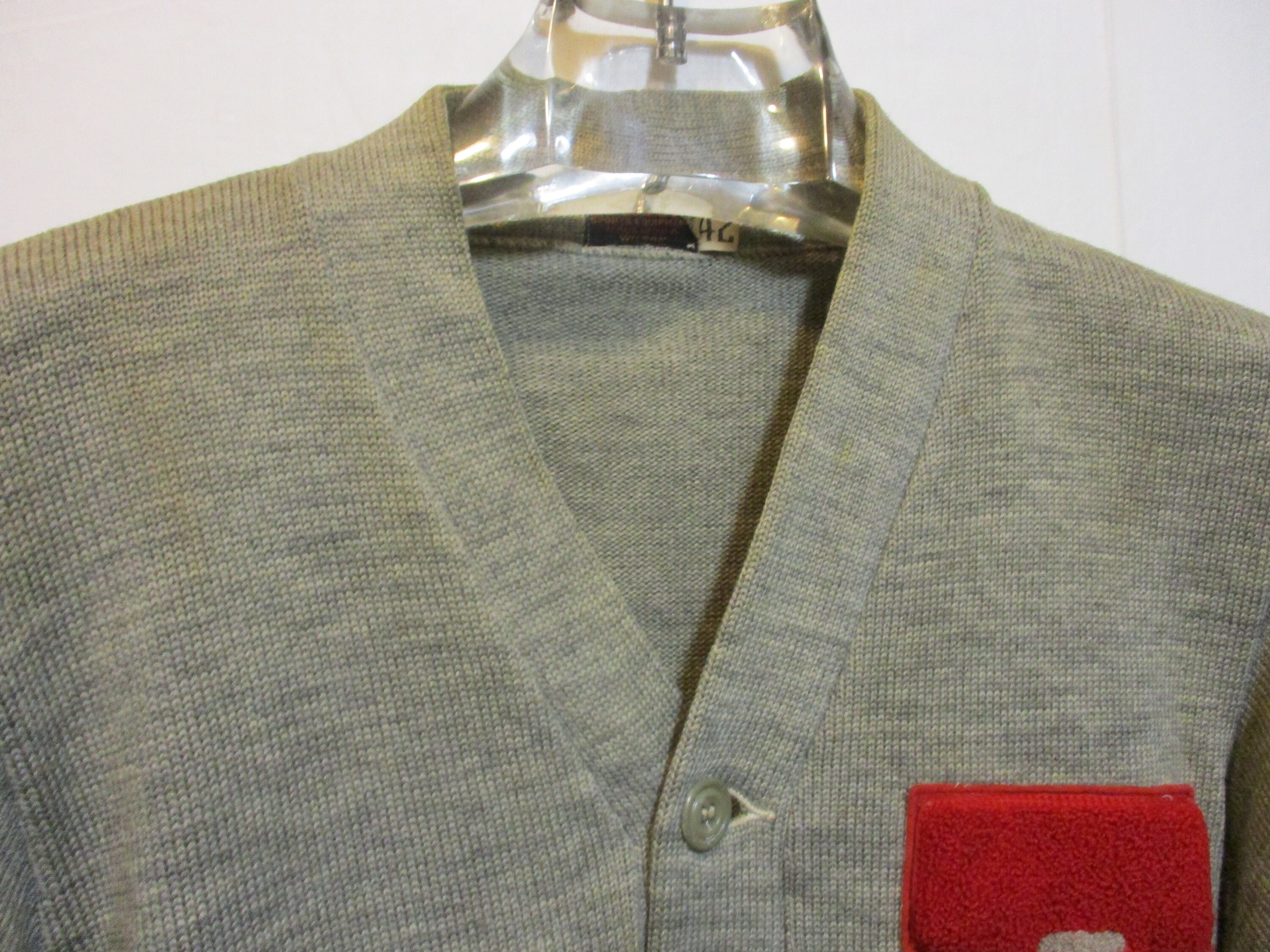 Vintage 1940/50 Men's Wool Varsity Letter Sweater, 