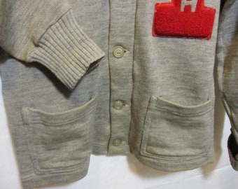 Vintage 1940/50 Men's Wool Varsity Letter Sweater, Vintage 1940/50 Men's Wool Varsity Letter Sweater,