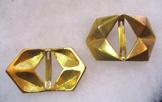 Vintage French Art Deco Shoe/Boot Buckles/Embelli… - image 5