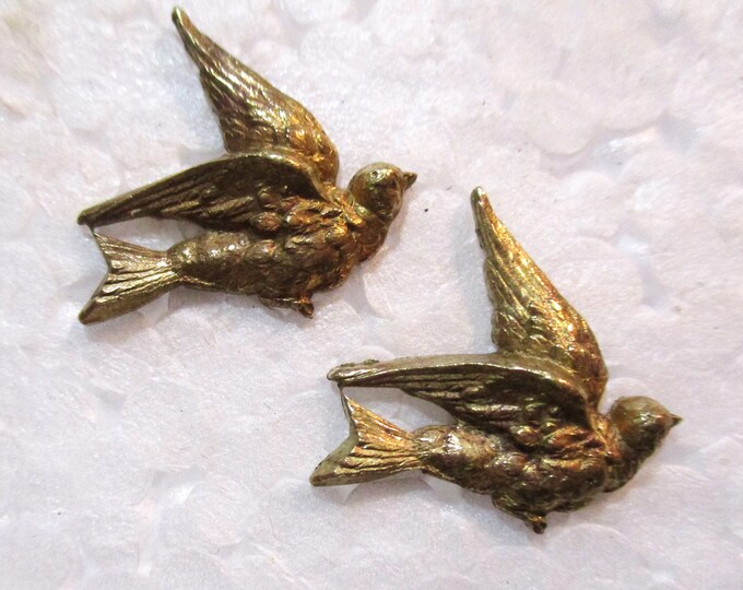 16 Pièces Flans Cuivre Brut – Formes Cygne / Oiseau / Animal – Stampings Pour Création DIY, Origine USA