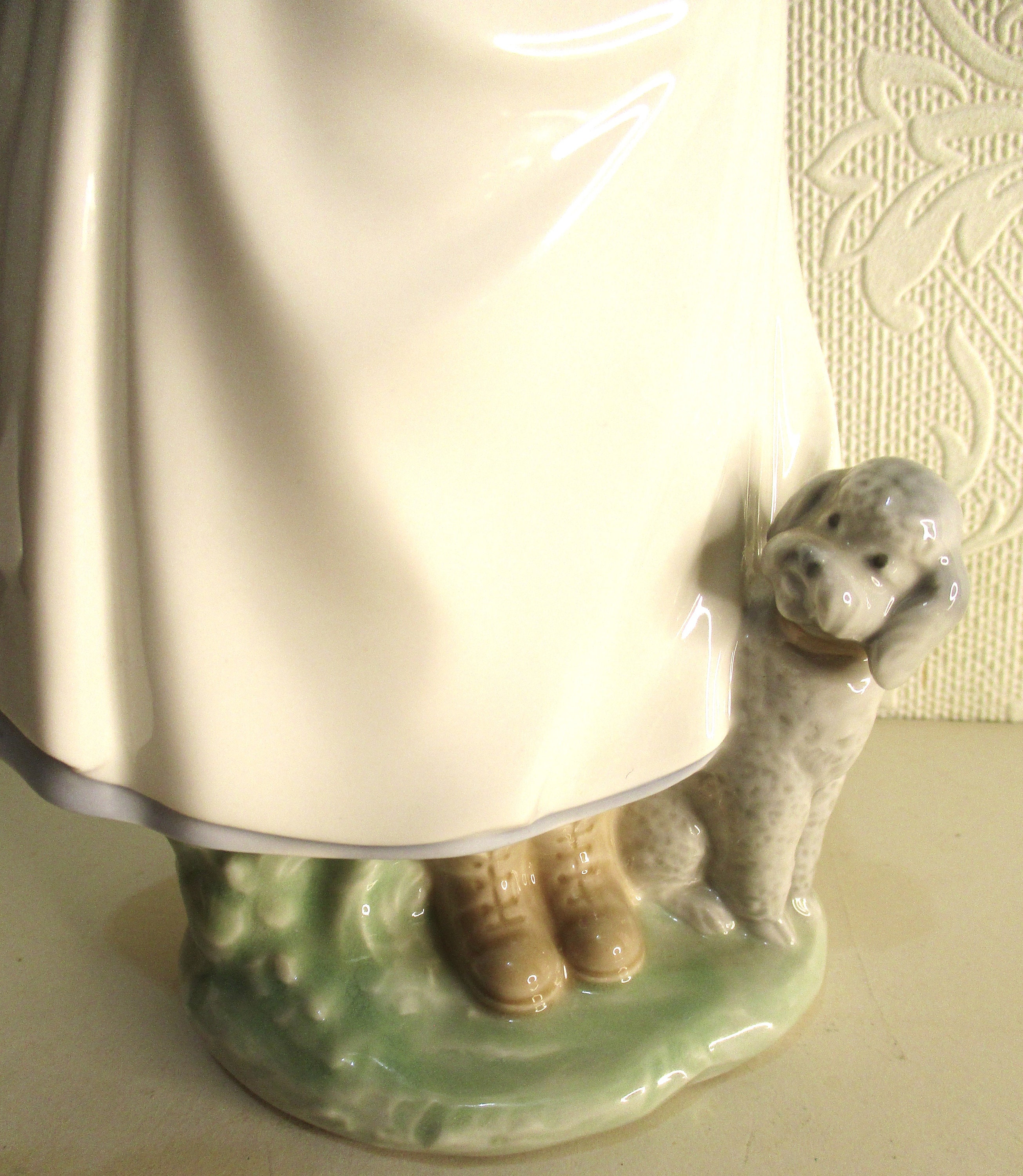 値下げ　LLADRO 1983年　アンティーク Vintage 1983 Lladro Girl With Poodle, Cheer Me Up, José Roig #5201