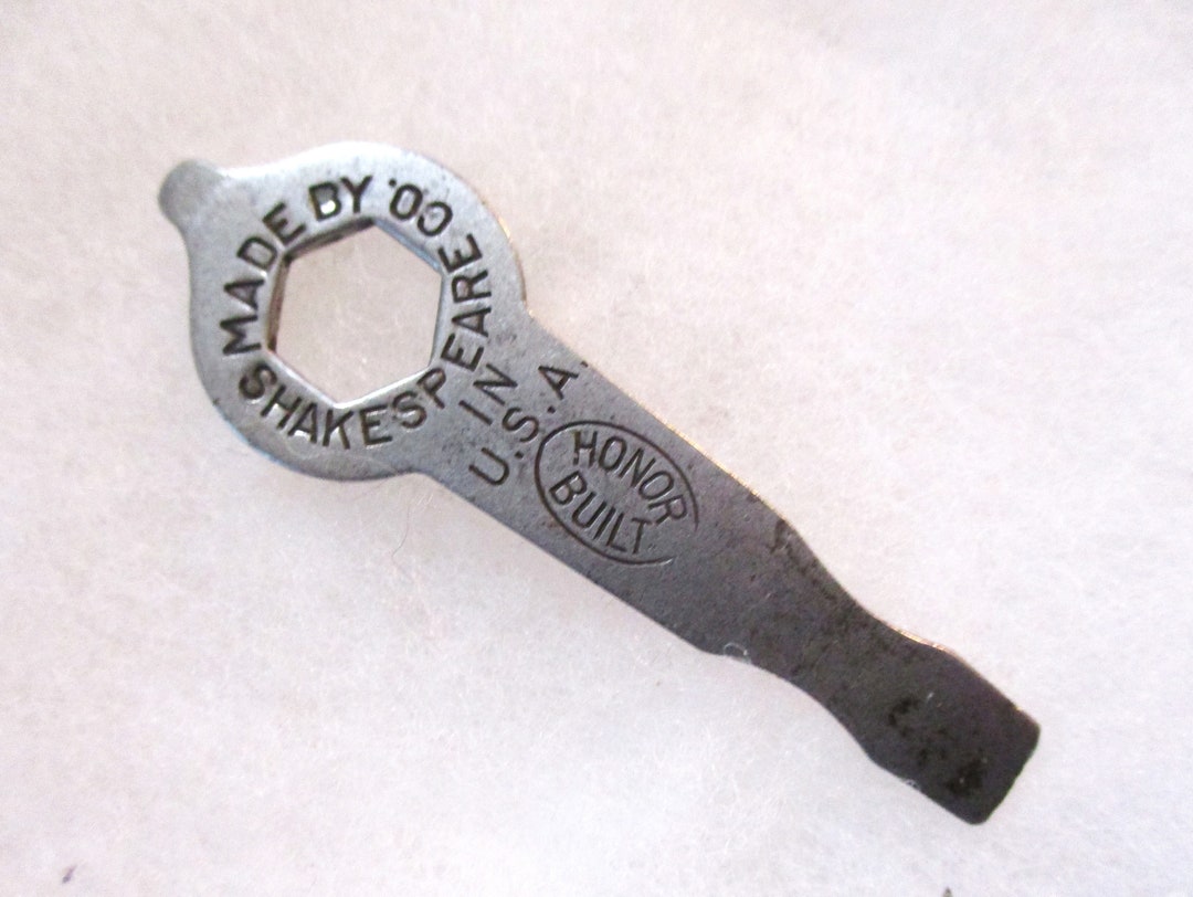 Vintage Metal Roller Skate Key made by Shakespeare Co. Etsy