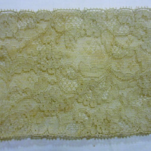 Vintage Ecru Cotton Floral Design Lace, 3 Yards 8 Inches x 4 Inches, Sewing Supply/Crafts/Embellishment, 2 Pieces