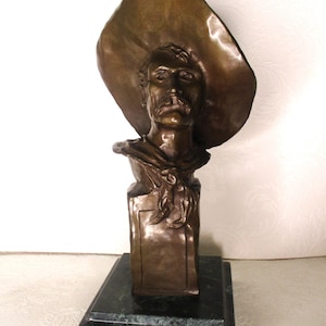 Frederic Remington Bronze Lost Wax Recast Sculpture &quot;The Sergeant&quot; Numbered Limited Edition w/ COA, Number 19 of 100, 11 1/2&quot; Tall. (CRMI)