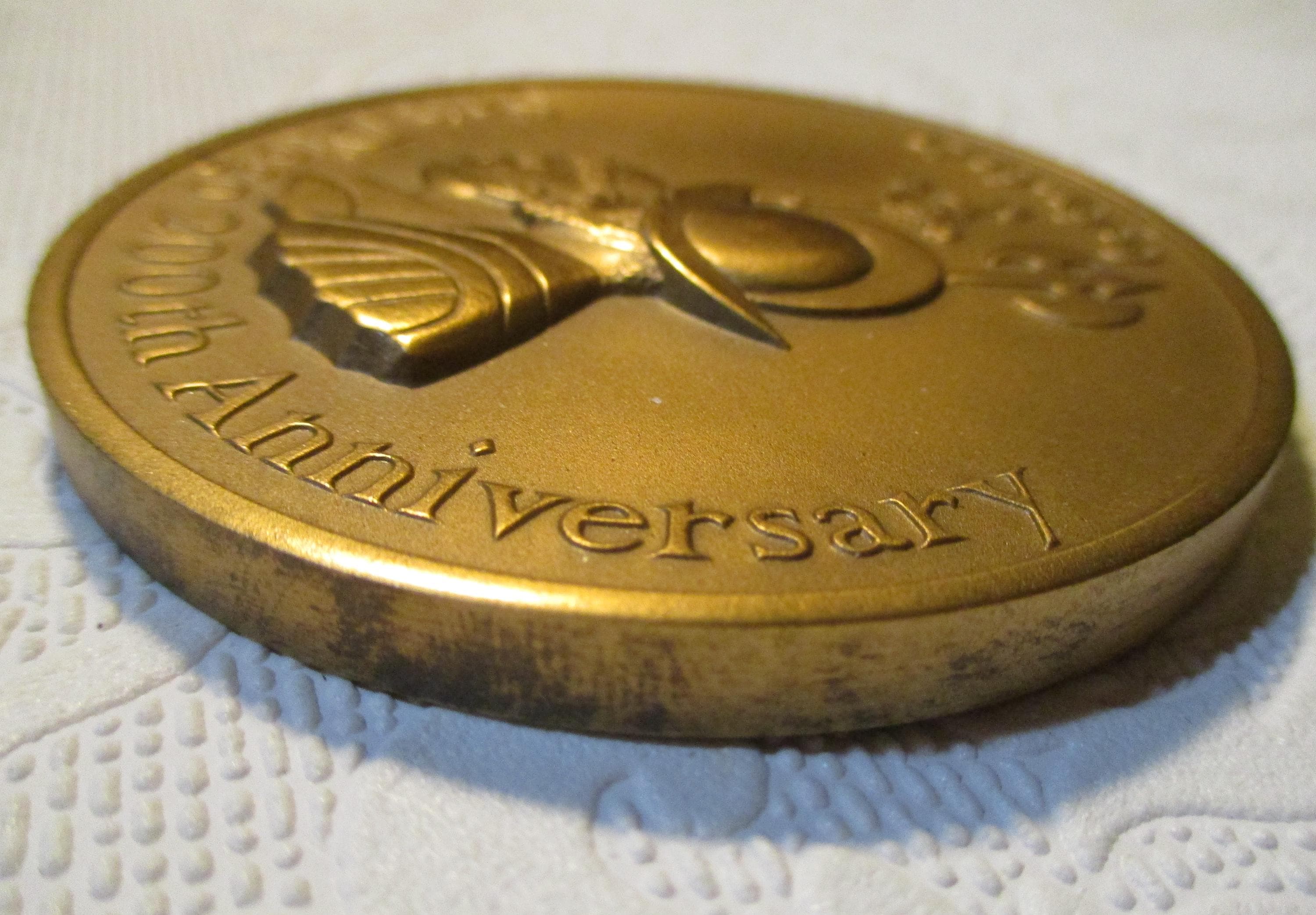 Vintage 1969 San Diego 200th Anniversary Bronze Medallion Medal, 3
